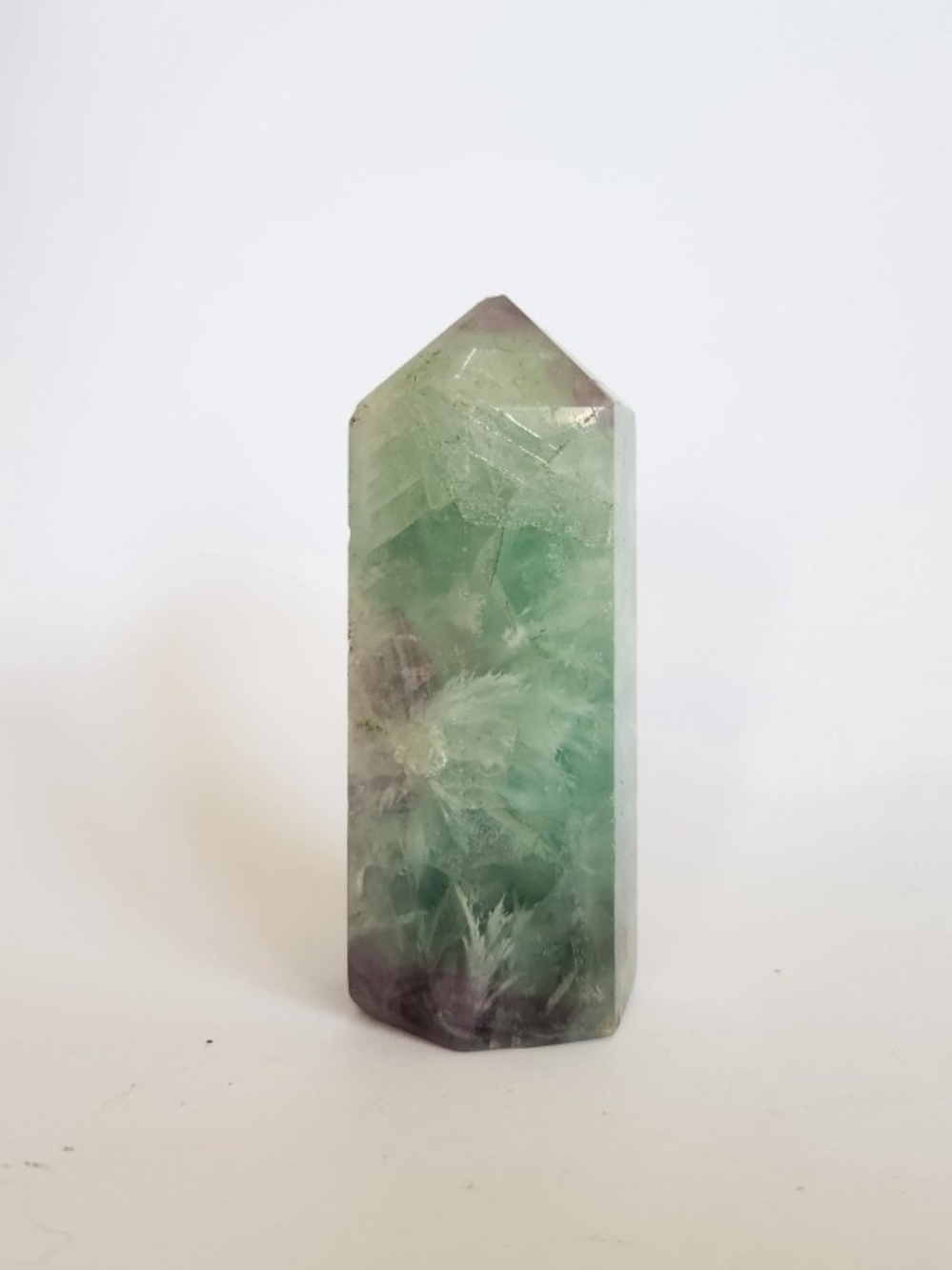 Green Fluorite Crystal Tower - Home Accents